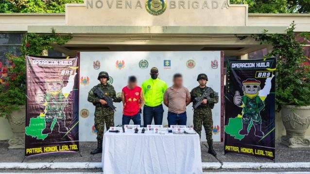 Capturan a líderes de red de extorsión de disidentes de las Farc