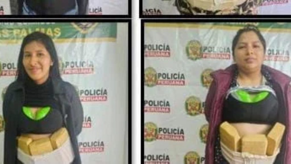 Mujeres detenidas con 16 kilos de cocaína
