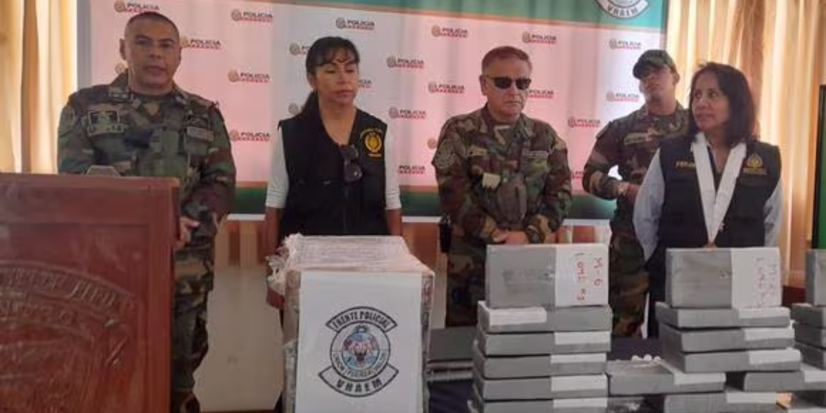 Desbaratan red internacional del narcotráfico en el Vraem y Arequipa