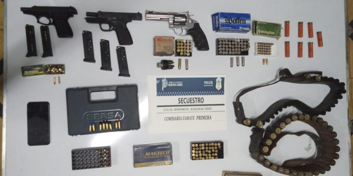 Zárate: Un aprehendido por lesiones, amenazas agravadas y abuso de arma de fuego