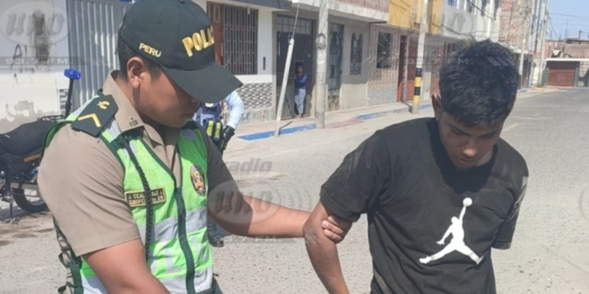 Vecinos reducen a sindicado de robar celular a joven en Gregorio Albarracín