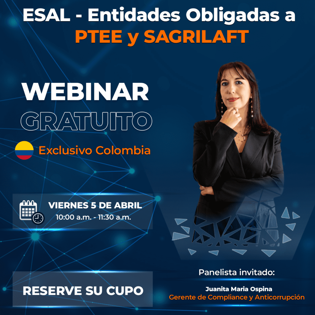 Webinar ESAL - Entidades Obligadas a PTEE y SAGRILAFT