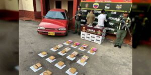 FANB aprehendió en Táchira a dos colombianos con 14 panelas de marihuana