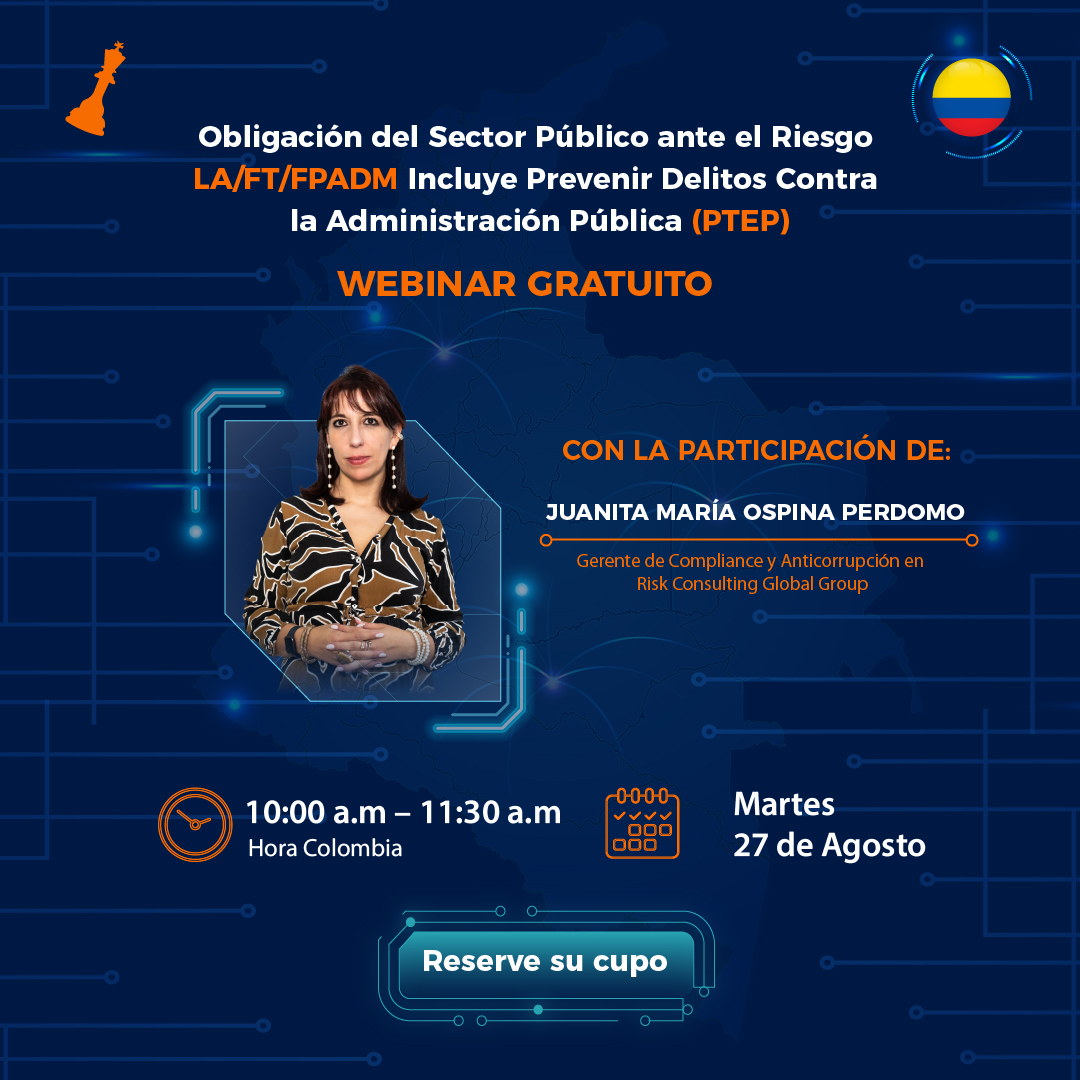 Webinar Obligación del Sector Público ante el Riesgo LAFTFPADM
