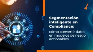 Panel de iconos de datos y compliance, imagen de portada sobre la segmentación inteligente en la gestión de riesgos