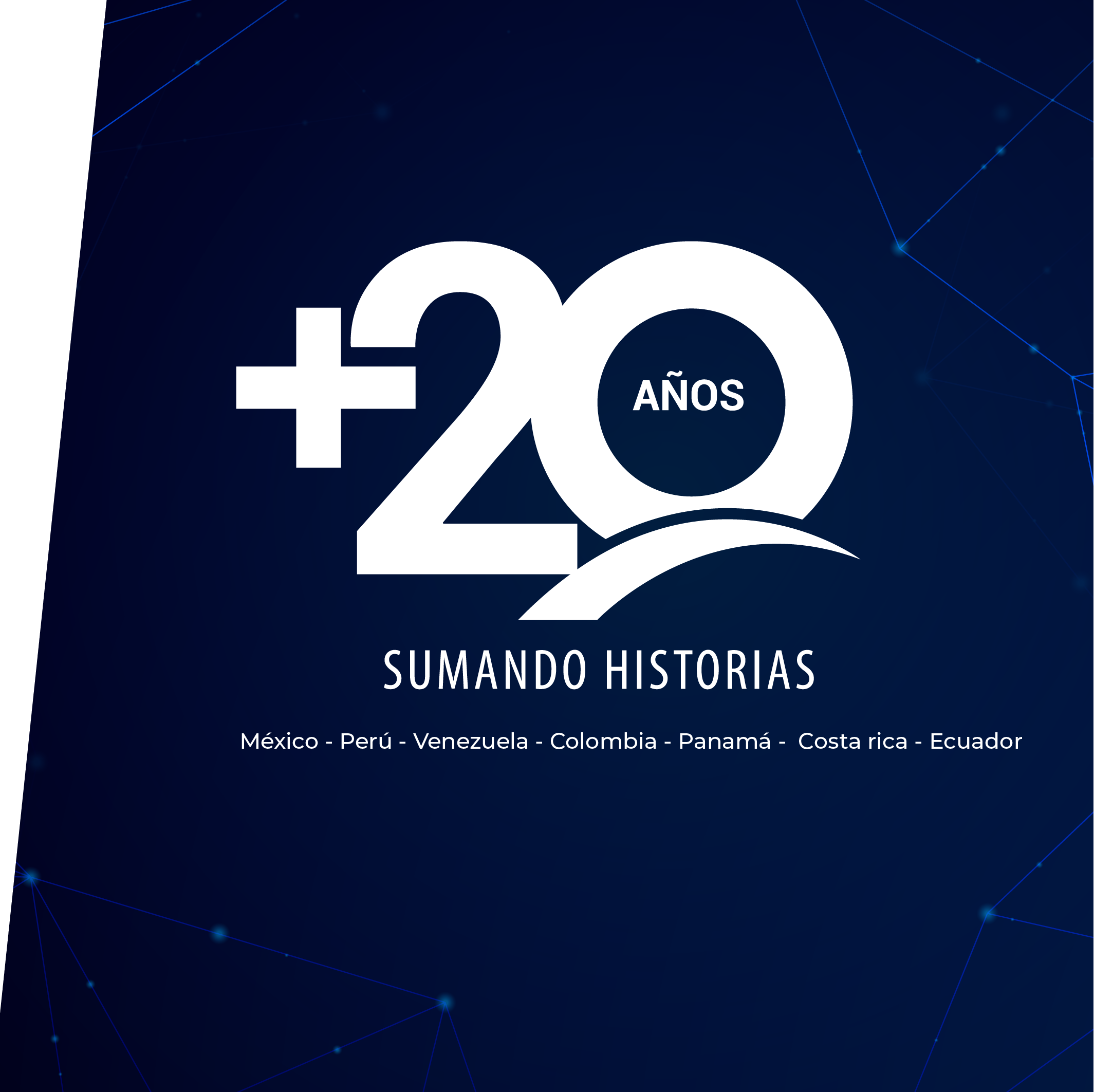 Pieza conmemorativa de los 20 años de Risk Consulting Global Group con los países de América donde opera la firma